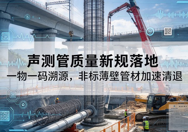 淇滨声测管质量新规落地，一物一码溯源，非标薄壁管材加速清退